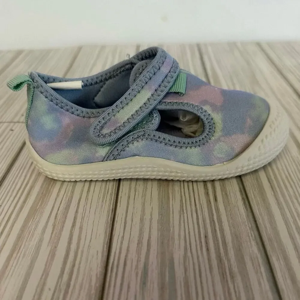 Cat and Jack‎ Toddler Size 6 blue white hook and loop closure sneakers shoes